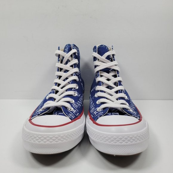 Converse Chuck Taylor JW Anderson Hi Top Blue Sneakers US Size Mens 6.5 Wo's 8.5 - Picture 3 of 8